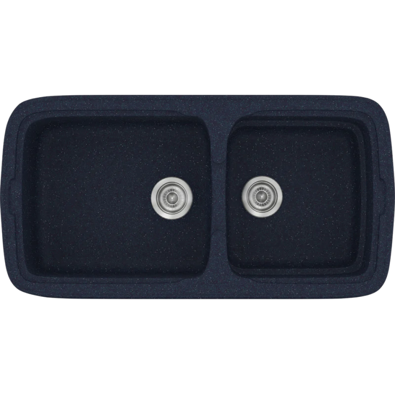 Νεροχύτης Κουζίνας 96x50,5εκ. Ένθετος Eρμάριο 100 εκ.Συνθετικός  Granite Blue Sanitec Classic 305-18