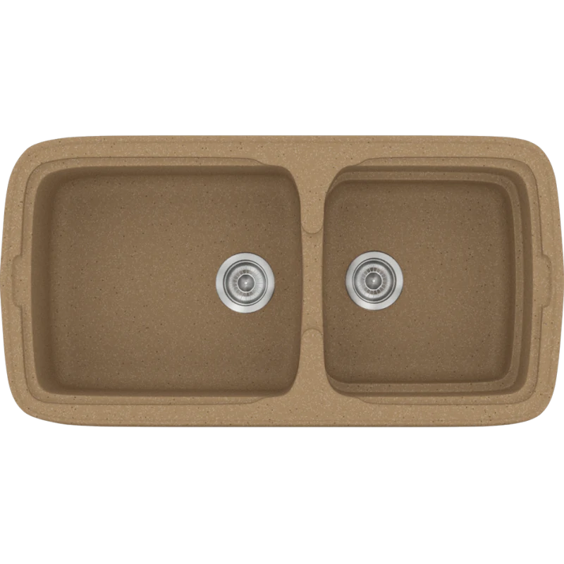 Νεροχύτης Κουζίνας 96x50,5εκ. Ένθετος Eρμάριο 100 εκ.Συνθετικός  Granite Celtic Stone Sanitec Classic 305-46