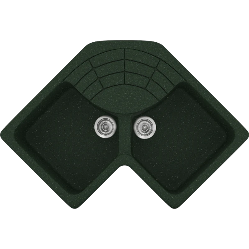 Νεροχύτης Κουζίνας Ένθετος 83*83*50 cm Ερμάριο 90 εκ. Granite Green Sanitec Libra 310