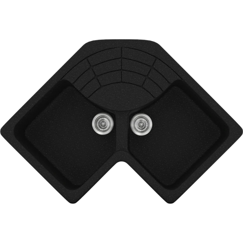 Νεροχύτης Κουζίνας Ένθετος 83*83*50 cm Ερμάριο 90 εκ. Metallic Space  Sanitec Libra 310