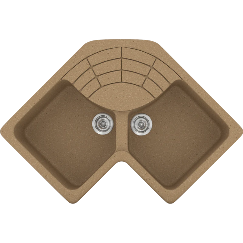 Νεροχύτης Κουζίνας Ένθετος 83*83*50 cm Ερμάριο 90 εκ. Granite Celtic Stone Sanitec Libra 310