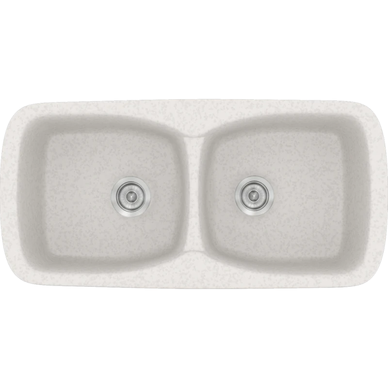 Νεροχύτης Κουζίνας Συνθετικός Μ93xΠ51xB21 εκ. Ένθετος Eρμάριο 90 εκ. Sanitec Classic Metallic Ice 319