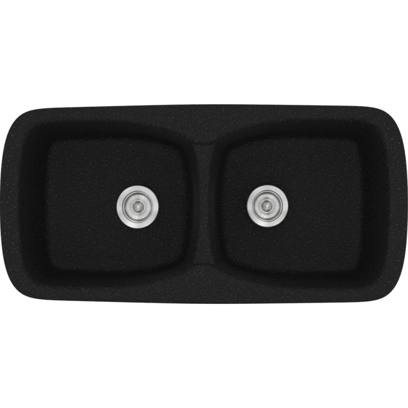 Νεροχύτης Κουζίνας Συνθετικός Μ93xΠ51xB21 εκ. Ένθετος Eρμάριο 90 εκ. Sanitec Classic Metallic Space 319