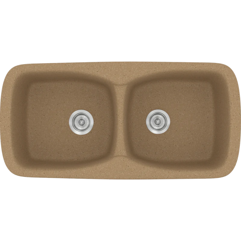 Νεροχύτης Κουζίνας Συνθετικός Μ93xΠ51xB21 εκ. Ένθετος Eρμάριο 90 εκ. Sanitec Classic Celtic Stone 319