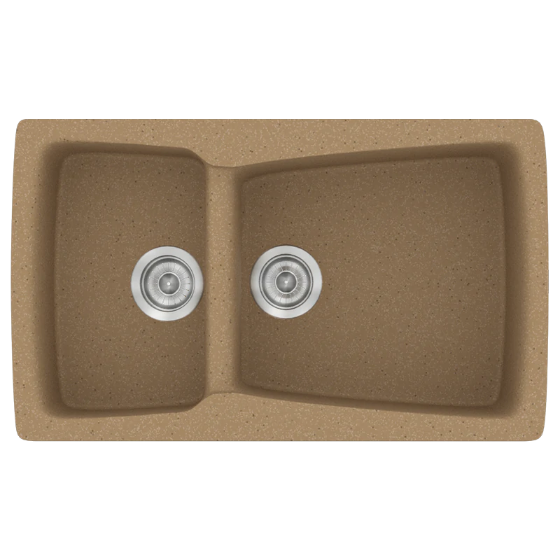 Νεροχύτης Κουζίνας Συνθετικός Μ79xΠ50xB20 εκ. Ένθετος Eρμάριο 80 εκ. Αντιστρεφόμενος Sanitec Classic Granite Celtic Stone 320-46