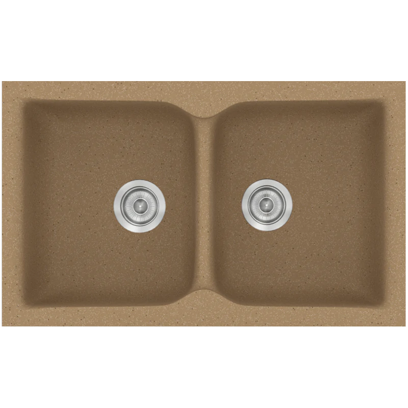 Νεροχύτης Κουζίνας Συνθετικός 81*50 εκ. Ένθετος σε ερμάριο 80 εκ.Χρώμα Granite Celtic Stone Sanitec Classic 322