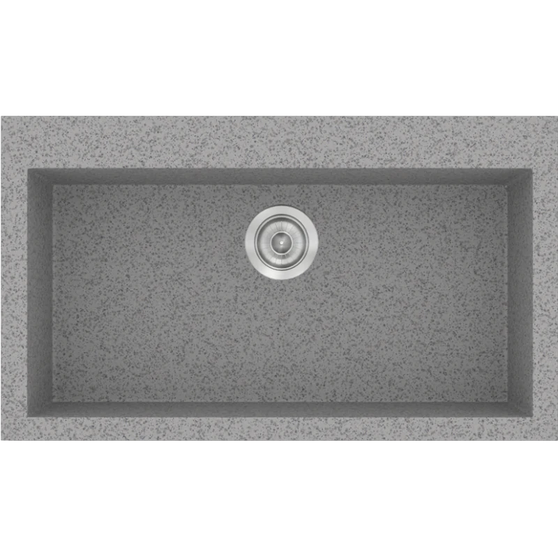 Νεροχύτης Κουζίνας Συνθετικός Granite Grey 79x50 εκ. Ένθετος Eρμάριο 80 εκ.Sanitec Classic 333-04