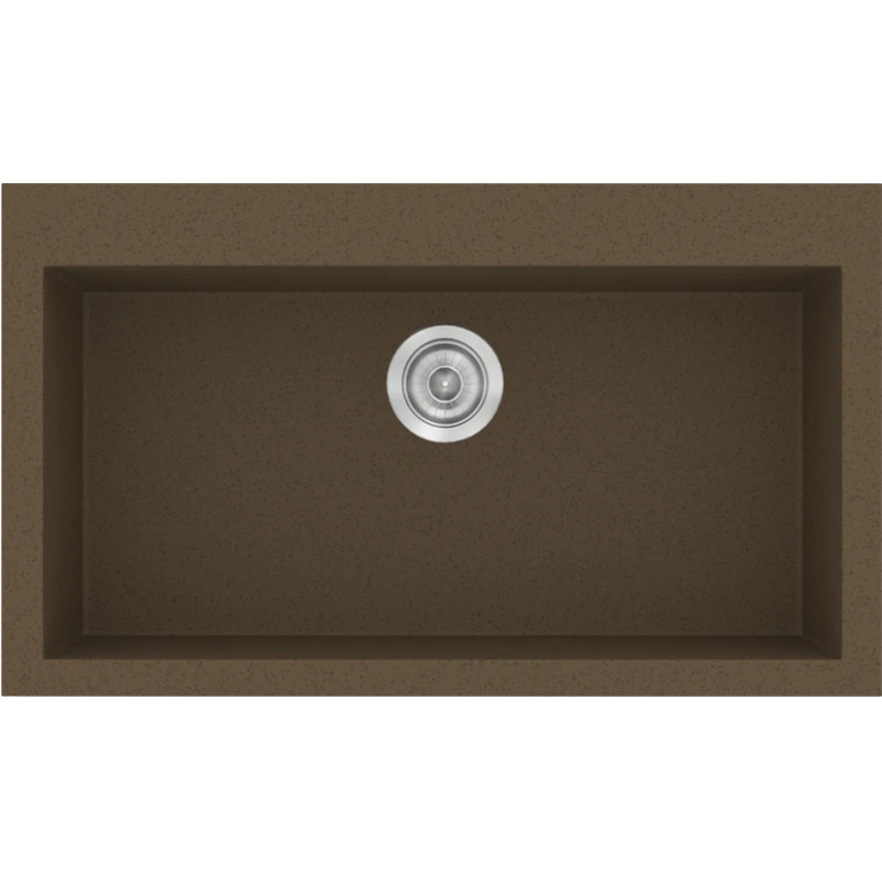 Νεροχύτης Κουζίνας Συνθετικός Granite Rust 79x50 εκ. Ένθετος Eρμάριο 80 εκ.Sanitec Classic 333-41