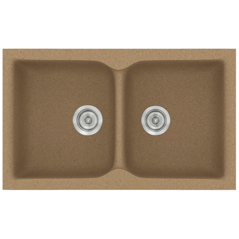 Νεροχύτης Κουζίνας Συνθετικός Μ78xΠ50xB17,5 εκ. Ένθετος Eρμάριο 80 εκ. Sanitec Classic Granite Celtic Stone 340