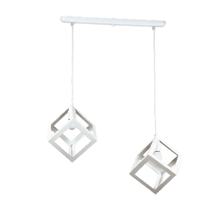 InLight Κρεμαστό φωτιστικό από λευκό μέταλλο 2XE27 D:40cm 4400-2-WH-ΡΑΓΑ