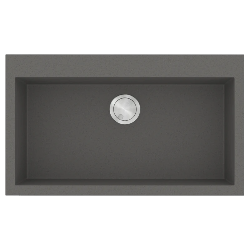 Νεροχύτης Κουζίνας 79x50cm  Ένθετος ερμάριο 80cm Γρανίτης Χρώμα Pietra Sanitec 808-35-Pietra