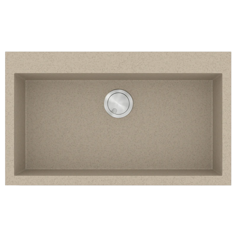 Νεροχύτης Κουζίνας 60x50cm  Ένθετος Eρμάριο 60cm Γρανίτης Sanitec Ultra Granite 809-32-Sabbia 