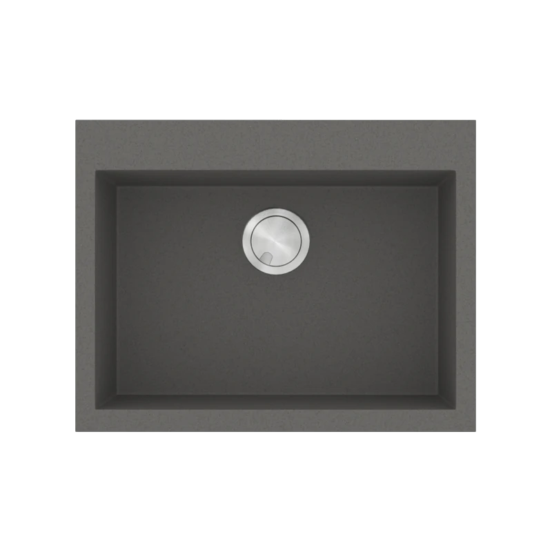 Νεροχύτης Κουζίνας 60x50cm Ένθετος Eρμάριο 60cm Γρανίτης Sanitec Ulta Granite 809-35-Pietra 