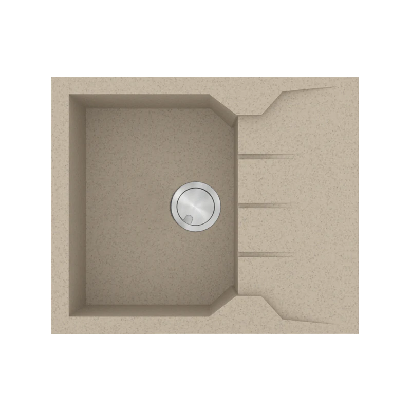 Νεροχύτης Κουζίνας 60x50cm Γρανίτης Ένθετος Ερμάριο 50cm Sanitec Ultra Granite 812-32-Sabbia 