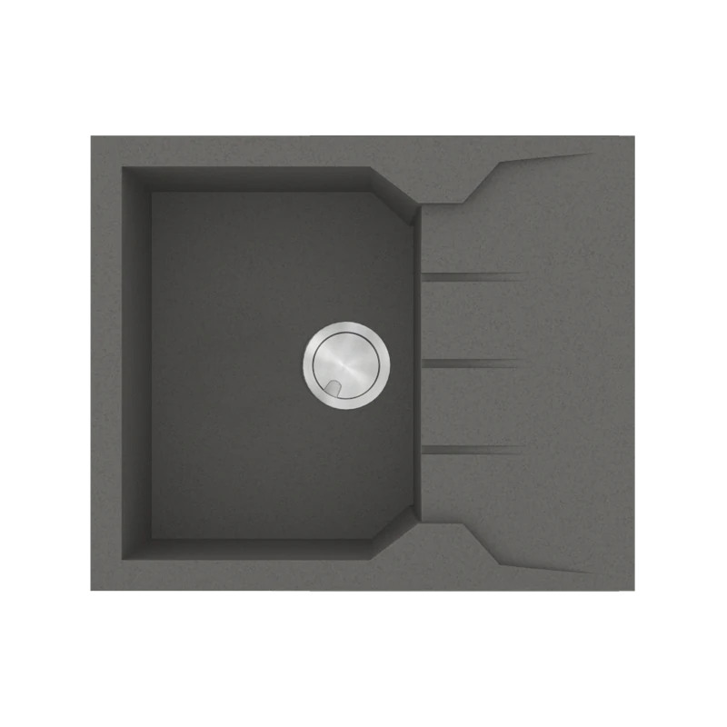 Νεροχύτης Κουζίνας 60x50cm Γρανίτης Ένθετος Ερμάριο 50cm Sanitec Ultra Granite 812-35-Pietra 