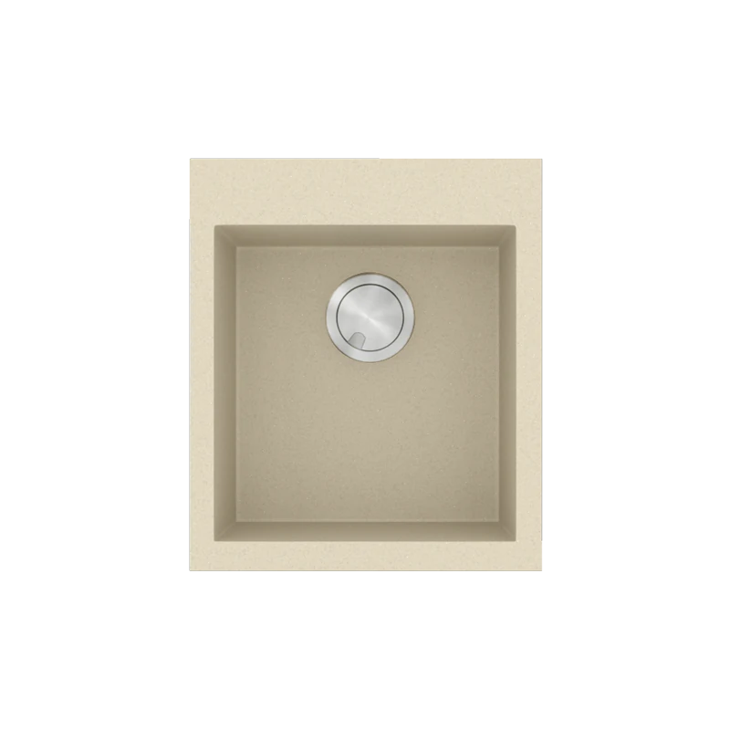 Νεροχύτης Κουζίνας 40x50cm  Ένθετος ερμάριο 45cm Γρανίτης Sanitec 813-31-Ocra