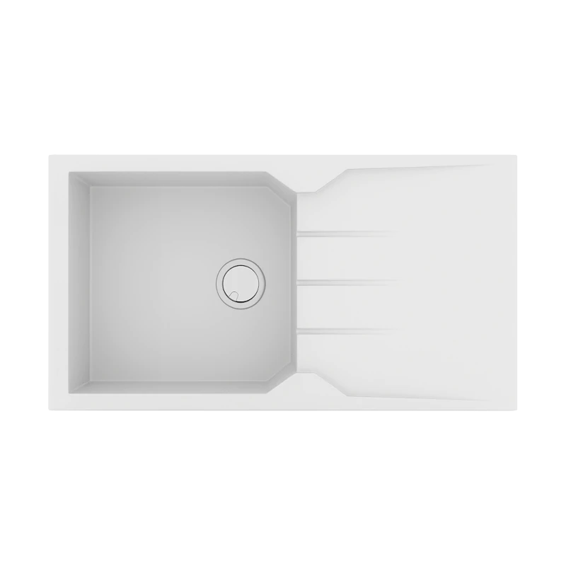 Νεροχύτης Κουζίνας 86x50cm Ένθετος Ερμάριο 55cm Γρανίτης Sanitec Ultra Granite 814-34-Sienna 