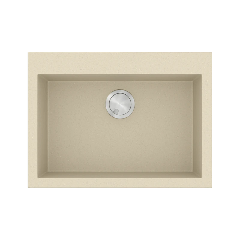 Νεροχύτης Κουζίνας 70x50cm Ένθετος ερμάριο 70cm Γρανίτης Sanitec Ultra Granite 815-31-Ocra