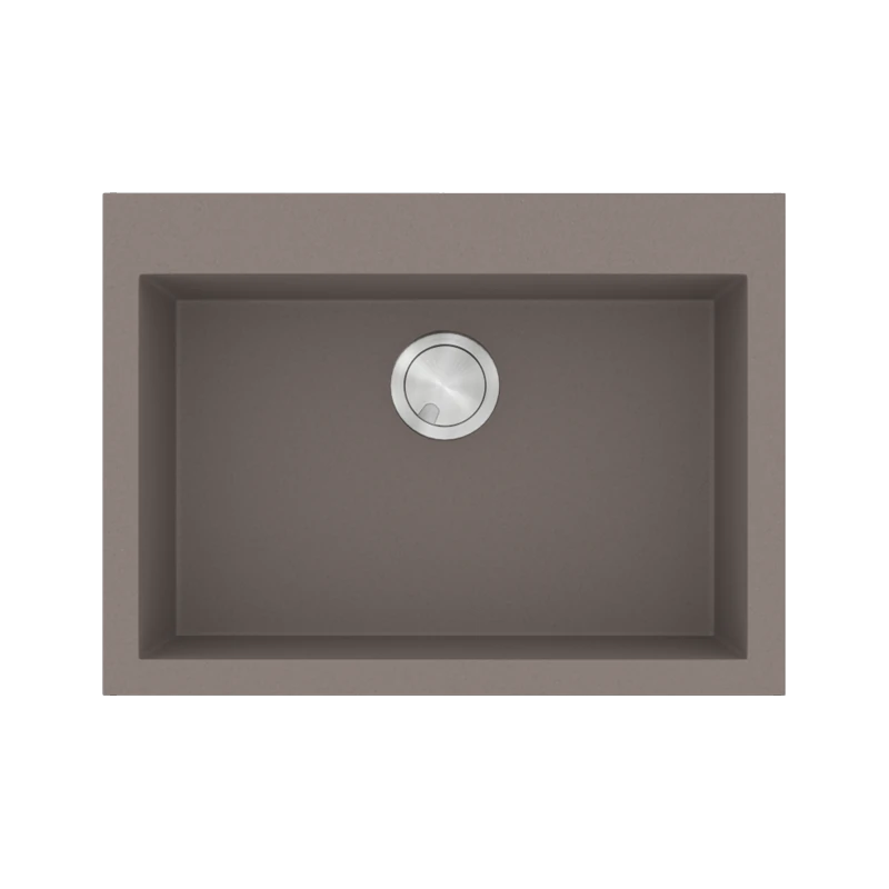 Νεροχύτης Κουζίνας 70x50cm Ένθετος ερμάριο 7cm Γρανίτης  Sanitec Ultra Granite 815-34-Sienna