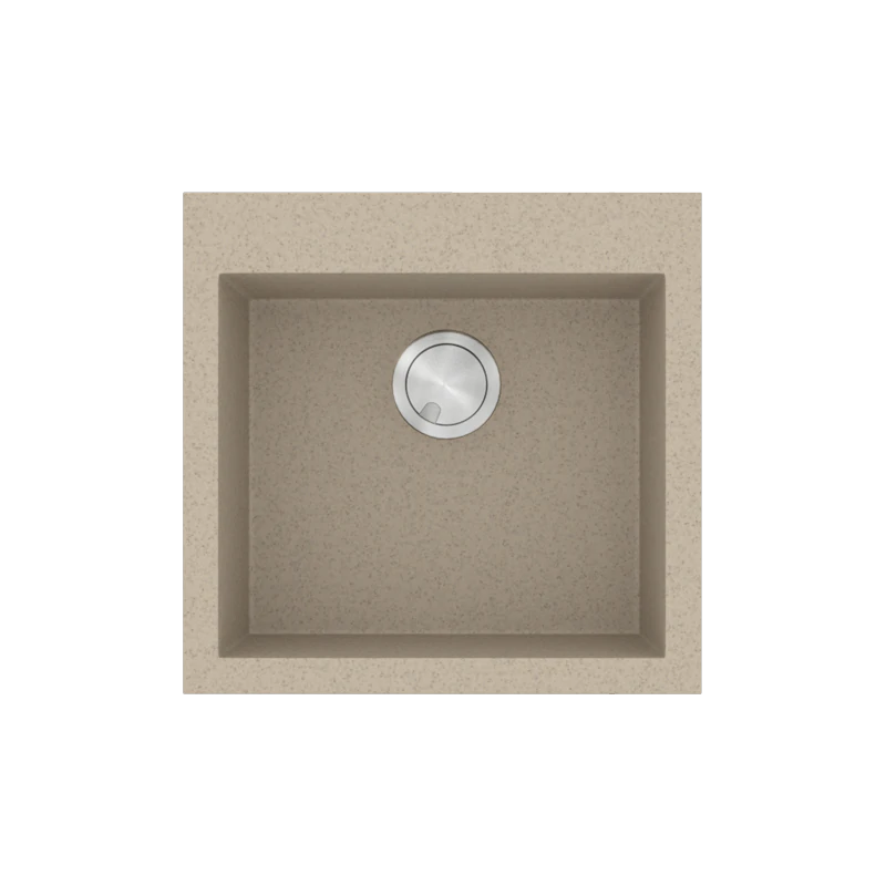 Νεροχύτης Κουζίνας 50x50cm Ένθετος Ερμάριο 50cm Γρανίτης Sanitec Ultra Granite 816-32-Sabbia 