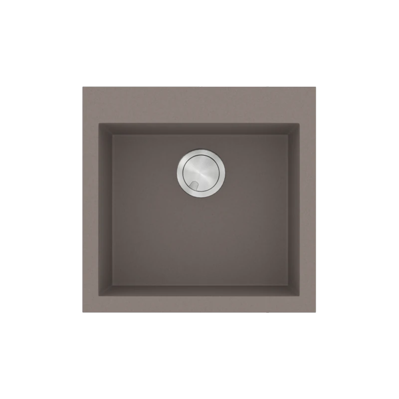 Νεροχύτης Κουζίνας 50x50cm Ένθετος Ερμάριο 50cm Γρανίτης Sanitec Ultra Granite 816-34-Sienna 