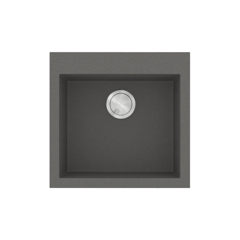 Νεροχύτης Κουζίνας 50x50cm Ένθετος Ερμάριο 50cm Γρανίτης Sanitec Ultra Granite 816-35-Pietra 