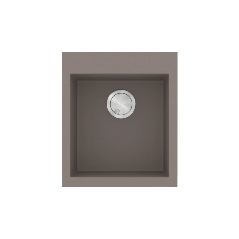 Νεροχύτης Κουζίνας 50x40cm Ένθετος Ερμάριο 90cm Γρανίτης Sanitec Ultra Granite 819-34-Sienna 