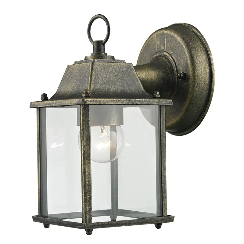 Απλίκα Επίτοιχη Εξ.Χώρου IP44 1xE27 Κράμα Αλουμινίου Χρυσή Πατίνα Sun Light AJ5055