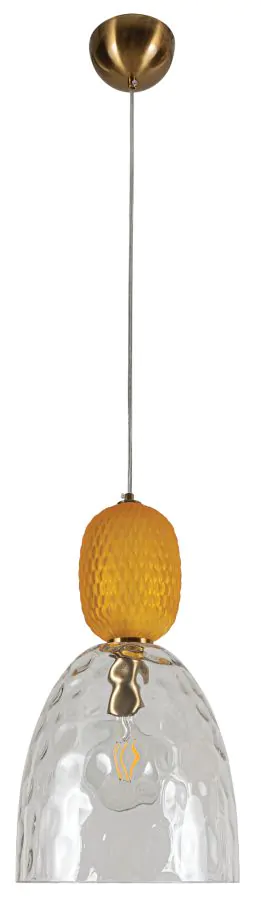 PDC 1281 HN 1/Φ ΣΦΥΡΙΛΑΤΟ ΓΥΑΛΙ ΜΕ ΔΙΑΚΟΣΜΗΤΙΚΟ ΜΕΛΙ ΓΥΑΛΙ 1xE27 ARlight 0084643