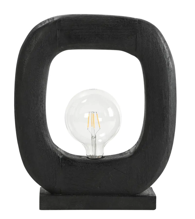 TLI 6329 BK ΕΠΙΤΡΑΠΕΖΙΑ ΛΑΜΠΑ ΜΑΥΡΗ ΞΥΛΟ ΤΕΤΡΑΓΩΝΗ  1XE27 ARlight 02210113