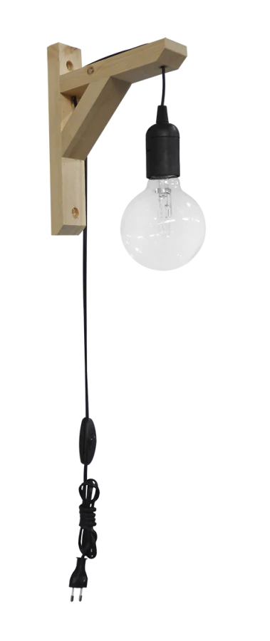 Φωτιστικό απλίκα E/27AP FIS BLACK Heronia 31-1097