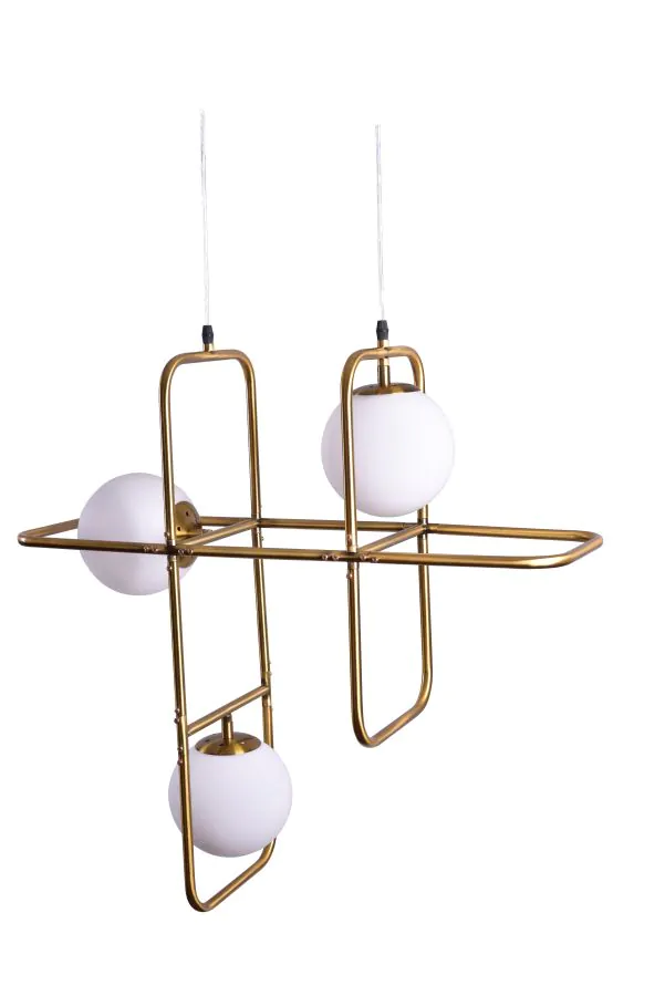 SE 133-3PS ATHEN PENDANT LAMP BRUSHED BRASS 1A4 HOMELIGHTING 77-3593