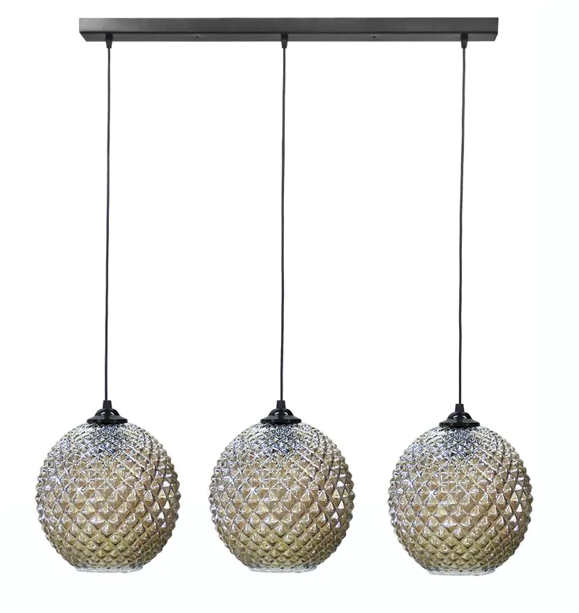 Κρεμαστό φωτιστικό 5010/3 RAGA BL-FUME ΓΥΑΛΙΝΟ Heronia 02-0372