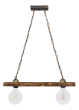 Ράγα μοντέρνο φωτιστικό Ε/27 RAGA 2L CHAIN WOOD Heronia 30-0065