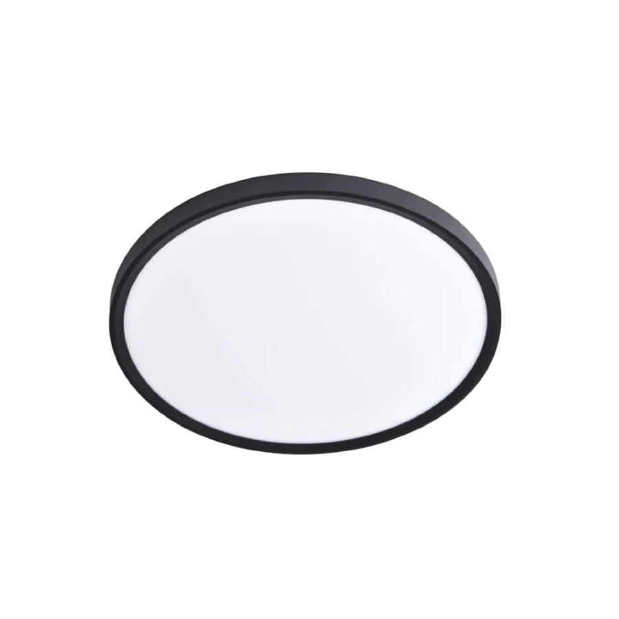 Πλαφονιέρα οροφής LED 32W 3CCT by switch on base σε μαύρη απόχρωση D:40x2,5cm 42036-C-Black