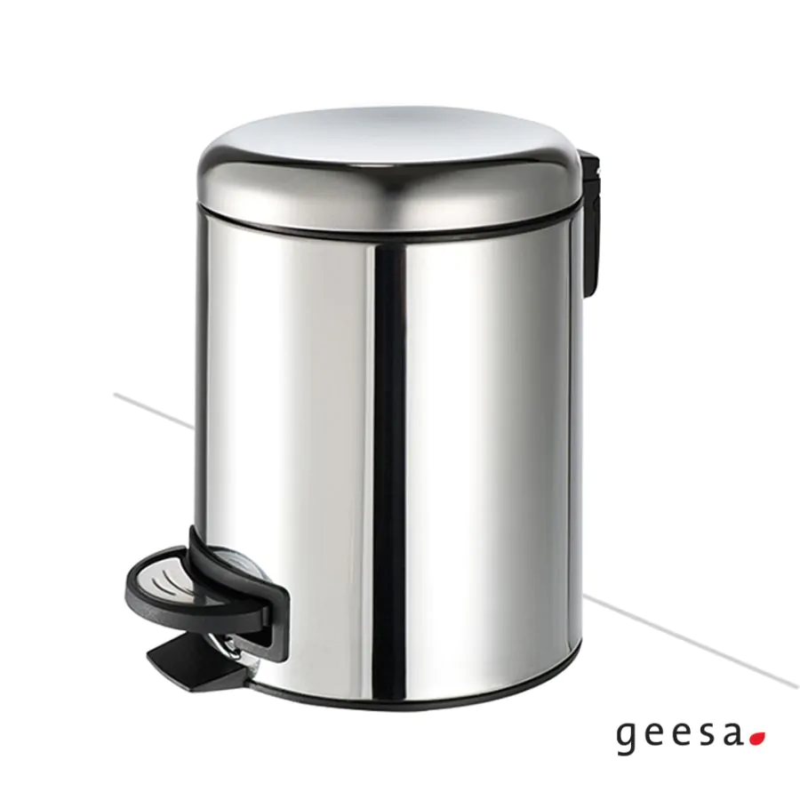 Χαρτοδοχείο Επιδαπέδιο 5l soft-close Geesa Inox Chrome 645-100