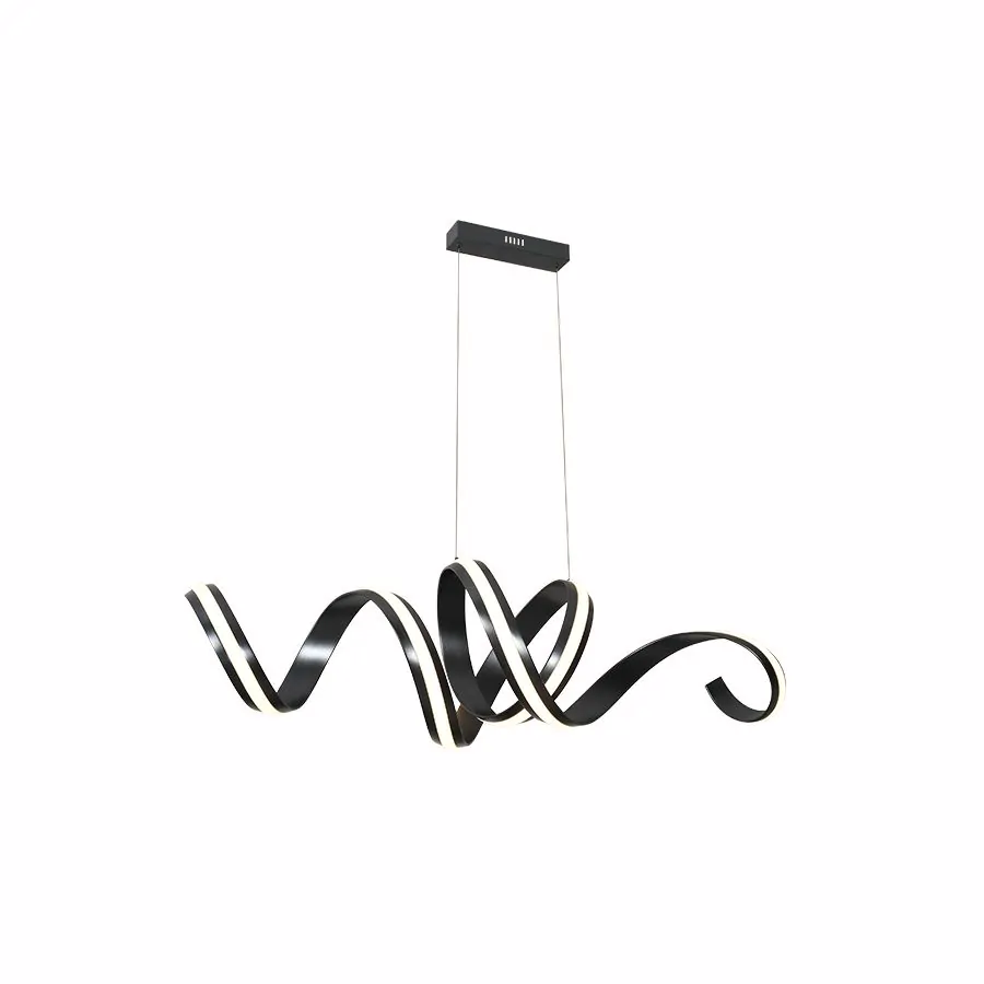 Φωτιστικό Κρεμαστό Μαύρο 125xH150cm Led 55w 3000K 3000lm Triac Dimmable Sun Light UBAN-120S 