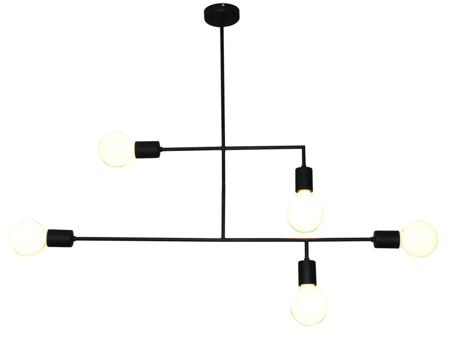 HL-3525-5 RODNEY BLACK PENDANT HOMELIGHTING 77-3811