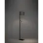 Φωτιστικό Δαπέδου Μαύρο 34,5x26,5xH180cm 1xE27 με Σποτ Διαβάσματος Eglo Foligno 390068