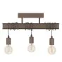 Φωτιστικό Οροφής Τρίφωτο Ράγα L550xH260mm 3xE27 Καφέ Αντικέ Eglo Townshend 4 43522 