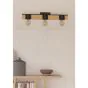 Φωτιστικό Οροφής Τρίφωτο Ράγα L655xH45mm 3xE27 Μέταλλο-Ξύλο Eglo Bailrigg 43901