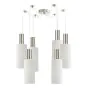 SE21-NM-4-NM6-GL3 ADEPT TUBE Nickel Matt Pendant White Glass+ HOMELIGHTING 77-8471