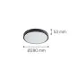 it-Lighting Torch LED 18W 3CCT Outdoor Ceiling Light Anthracite D:28cmx5,3cm 80300340