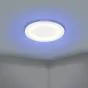 Πλαφονιέρα Οροφής Λευκή 59,5xH5cm LED 2700-6500Κ 4600lm  Ρυθμιζόμενο Εφαρμογή Τηλεχειριστήριο Eglo Padrogiano-Z  900487
