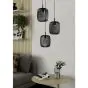 Κρεμαστό Φωτιστικό Τρίφωτο 3xE27 Ø46cm Μαύρο Eglo Romazzina 900686