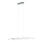 Κρεμαστό Φωτιστικό Ράγα Χρωμέ 870xH1200mm LED 3000K 2600lm Eglo Lasana 96103