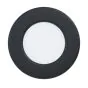 Σποτ Στρογγυλό Χωνευτό Μαύρο 7,5cm IP44 LED 2,7w 4000k 330lm Eglo Fueva-Z 99211