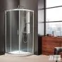 Ημικυκλική καμπίνα ντουζιέρας QUADRANT 90 (87-89εκ.), AXIS Clean Glass Chrome QX90C-100