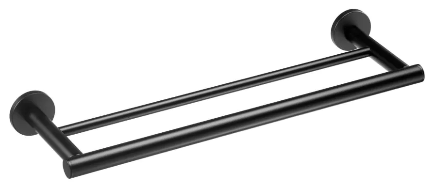 Πετσετοκρεμάστρα  Διπλή 40 εκ. Μαύρο Ματ Verdi Sigma Black 3033105