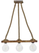 Ράγα μοντέρνο φωτιστικό Ε/27 RAGA 3L ROPE WOOD Heronia 31-1223